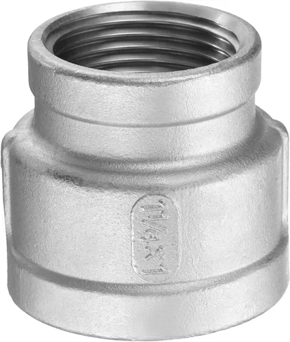 Miniatura 17 de HARFINGTON Acoplamiento Reductor 1-1/2" x 1" NPT Roscado Hembra 304 Acero Inoxidable Reductor Cónico Conexión de Tubería Fundida Adoptado para Tubo