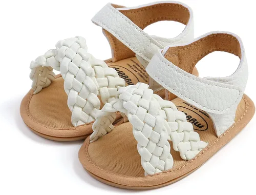 Miniatura 3 de RVROVIC Sandalias de primera calidad para bebés, niños y niñas, suela de goma antideslizante suave, zapatos de verano al aire libre para niños
