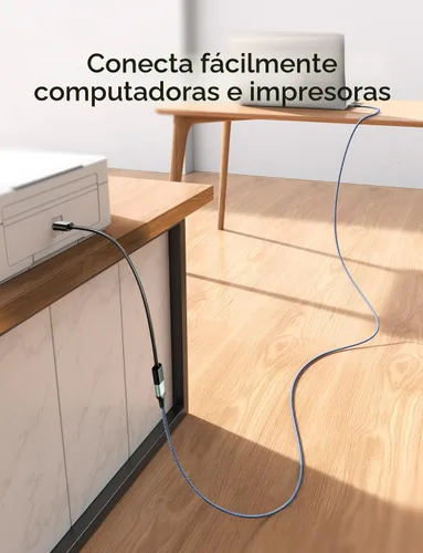 Miniatura 8 de AINOPE - Pack de 2 cables de extensión USB de alta velocidad USB 3.0, tipo A, macho a hembra. Cable de extensión de material trenzado resistente