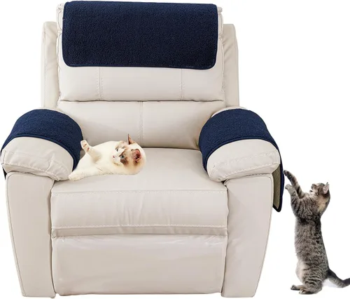 Miniatura 15 de Funda para reposabrazos de sofá, funda para reposabrazos de silla reclinable, funda de terciopelo de cordero, antideslizante, protector de muebles