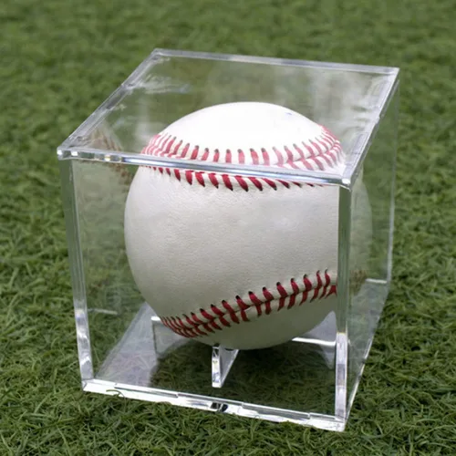 Miniatura 6 de Paquete de 2 vitrinas de béisbol – Soporte acrílico con protección UV para exhibición, vitrina transparente, caja de béisbol, escaparate