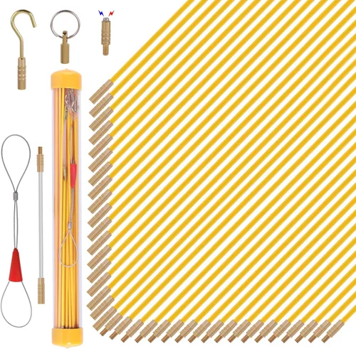Miniatura 8 de Kit de cinta pescadora eléctrica de fibra de vidrio de 11 pies con 5 accesorios diferentes y herramienta de cinta pescadora en un estuche