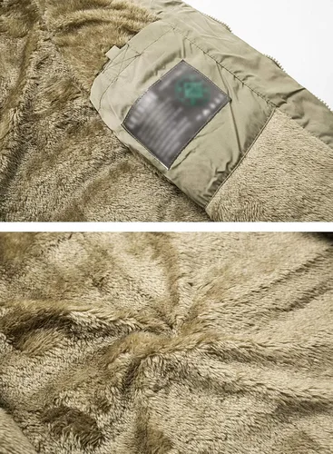 Miniatura 5 de HOW'ON Chaleco cálido para exteriores sin mangas, cuello alto, forro polar, para hombre