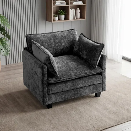 Miniatura 25 de Sofá seccional, cómodo sofá modular de nube, sofá modular de asiento profundo, sofá moderno en la nube, sofás modulares para sala de estar, Beige
