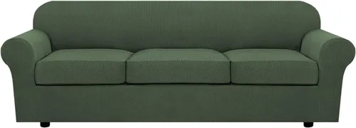 Miniatura 114 de H.VERSAILTEX - 3 fundas de sofá elásticas para 2 cojines de sofá. Fundas para muebles de sala de estar (funda base más 2 fundas de cojín de asiento)