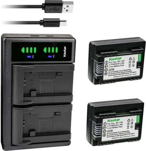 Miniatura 5 de Kastar BP-709 LTD2 Cargador de batería USB compatible con Canon BP-708 BP708, BP-709 BP709, CG-700, Canon VIXIA HF R82 HFR82, VIXIA HF R300 HFR300