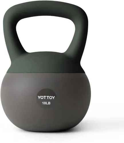 Miniatura 20 de YOTTOY Pesa rusa suave, juego para entrenamiento de fuerza y entrenamientos en casa, base acolchada de lados suaves, mango ancho, ideal