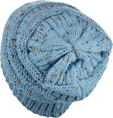 Miniatura 662 de C.C Trendy Warm Chunky Soft Stretch Cable Knit Beanie