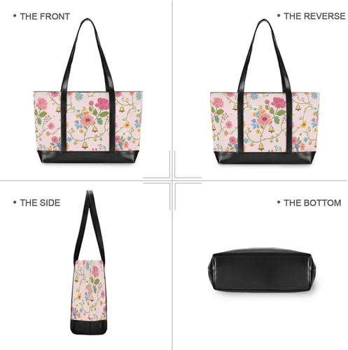 Miniatura 5 de Summer Flowers Beautiful trendy laptop bags with zipper 14 inch bag for flight with diaper maletin ejecutivo para mujer