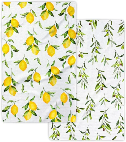 Miniatura 14 de Eulnars - Paños de cocina suecos, 8 unidades, toallas de papel reutilizables con clips, toallas de cocina suecas sin rayar, paños de esponja