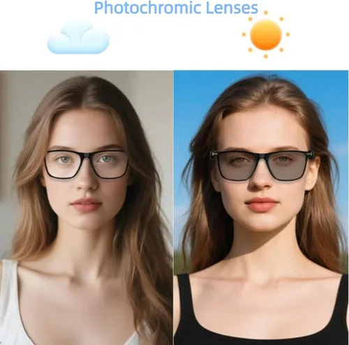 Miniatura 3 de AI Smart Glasses with ChatGPT, Bluetooth Glasses for Women & Men, Free App, AI Translation Glasses with 164 Languages, Photochromic Lenses