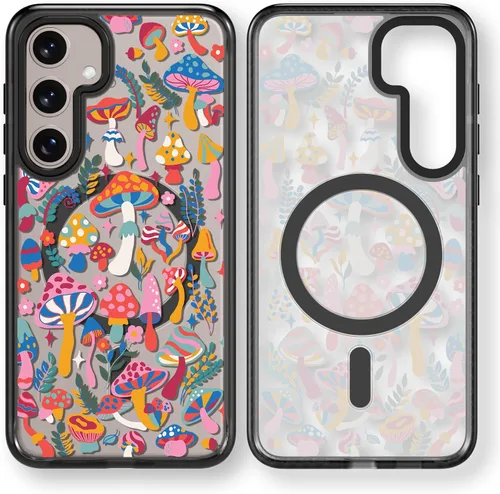 Miniatura 41 de Rosarnnah Funda compatible con Samsung Galaxy S24 Ultra, bonita estética, a la moda, divertida funda con estampado de gatito y gato, duradera a