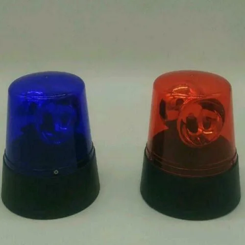 Miniatura 7 de anso Rotación azul LED policía coche baliza discoteca fiesta DJ lámpara DIY luz de alerta roja (rojo)