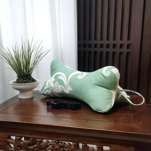 Miniatura 8 de Almohadas cervicales y cervicales con forma de hueso de perro con funda extraíble lavable con bucles en cualquier extremo para automóvil, autobús