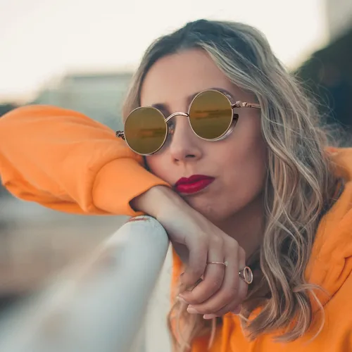 Miniatura 2 de Gafas de sol Joopin polarizadas, estilo Lennon, redondas, gafas de sol estilo hippy redondas para mujer y hombre