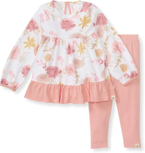 Miniatura 17 de Burt's Bees Baby Conjunto de camiseta y pantalón para bebé, túnica y leggings, 100% algodón orgánico