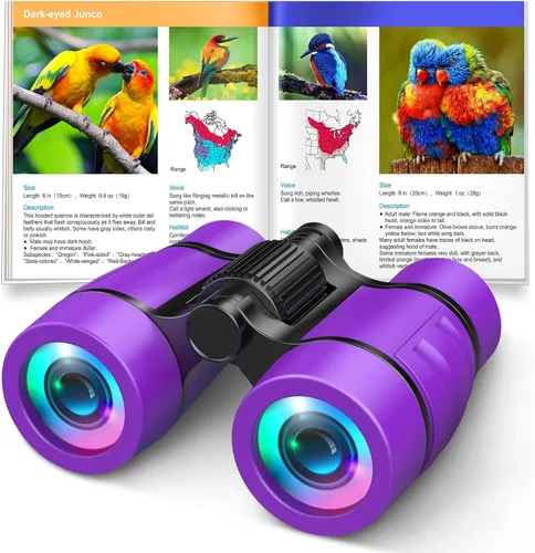 Miniatura 11 de Juguetes para niños de 3 a 8 años: prismáticos para niños con manual de observación de aves 4 5 6 7 8 años niños niñas regalos de Navidad