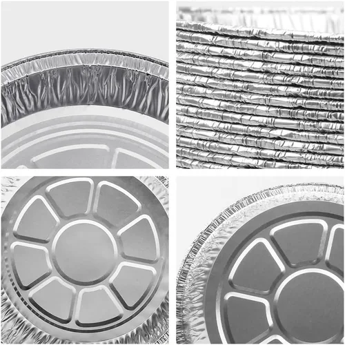Miniatura 3 de Forros desechables para freidora de aire de aluminio con revestimiento antiadherente, redondos, 50 unidades, de papel de aluminio a prueba