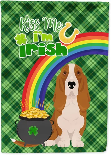 Miniatura 133 de Caroline's Treasures WDK4731GF - Bandera decorativa para jardín del día de San Patricio, color negro y tostado, Airedale Terrier, para jardín