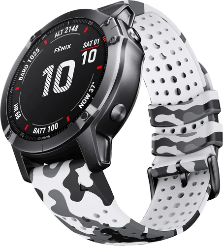 Miniatura 19 de NotoCity Correa de reloj de silicona de 0.866 in para Garmin Fenix 6, banda de ajuste rápido de 0.866 in para Fenix 8/8 Pro 1.850 in/Fenix 7/Fenix