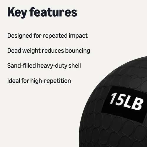 Miniatura 2 de Amazon Basics Pelotas medicinales Slam para hacer ejercicio