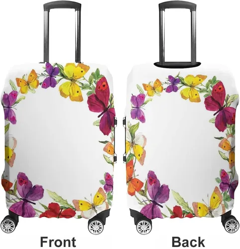 Miniatura 3 de Funda de equipaje de viaje, funda de maleta de viaje con mariposa, mariposa con hierbas, se adapta a equipaje de 30 a 32 pulgadas, lavable, a prueba
