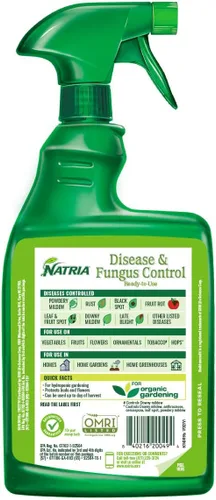 Miniatura 7 de NATRIA Control de enfermedades y hongos, listo para usar, 24 onzas, fungicida de cobre líquido, fungicida de cobre en aerosol para plantas
