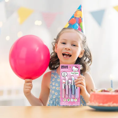 Miniatura 7 de Hello Kitty - Juego de maquillaje hidratante de 5 piezas a base de plantas, para niñas, niños pequeños, perfecto para fiestas, fiestas de pijamas