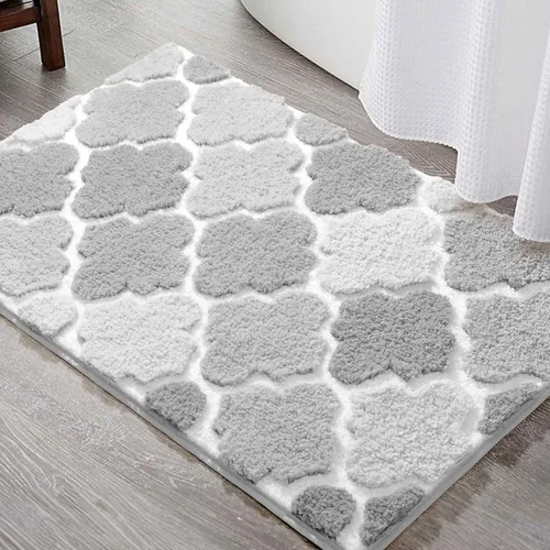 Miniatura 35 de DEXDE Alfombras de Baño Corredor 24x47 pulgadas Alfombra de Baño Larga Antideslizante Suave Lavable Alfombras de Baño Grandes para Baño Dormitorio