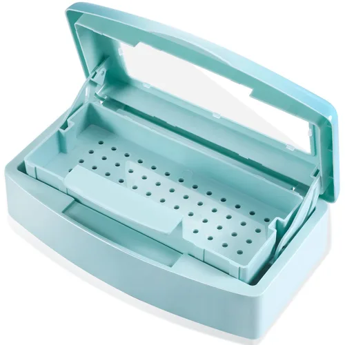 Miniatura 11 de Machine-Ya Bandeja de Esterilización de Plástico, caja de esterilización, bandeja esterilizadora para herramientas de arte de uñas, Caja de Bandeja