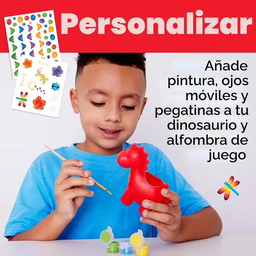 Miniatura 6 de Creativity for Kids Dinosaurio auto riego para mascotas, kit de bricolaje para niños, manualidades de dinosaurios para niños, relleno de cesta