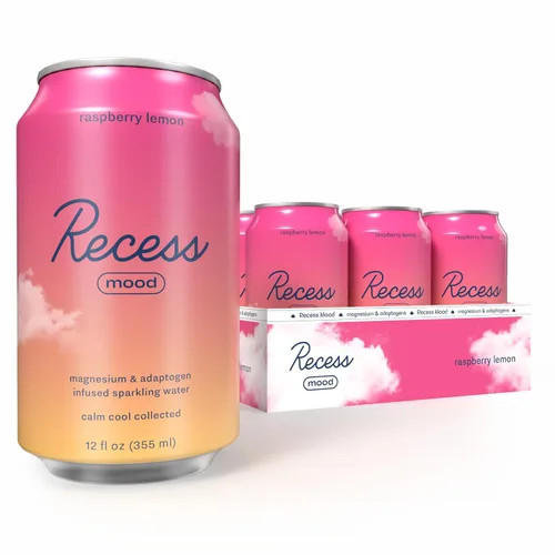 Miniatura 30 de Recess Mood - Bebida calmante con suplemento de magnesio, 12 onzas (Vainilla Naranja, paquete de 12)