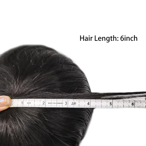 Miniatura 7 de Sistema de reemplazo de cabello de encaje para hombres, piezas de cabello, tupé para hombres, sistemas de cabello humano real, protesis capilar