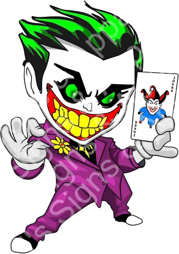 Joker - Calcomanía de vinilo de 6 pulgadas, diseño de abanico, para coches, camiones, camionetas, paredes, laptop (6 pulgadas)