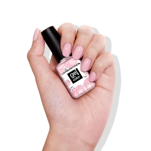 Miniatura 22 de LONDONTOWN Esmalte de uñas de gel UV/LED, de larga duración, resistente al astillado, color de alto brillo, marrón beige natural brillante, 0.4 fl