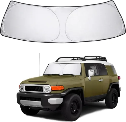 Miniatura 170 de Proadsy Parasol para parabrisas actualizado 2025, ajuste personalizado Dodge RAM 1500 2Dr 2019-2024 2025, 4 capas, plegable, protector de parasol