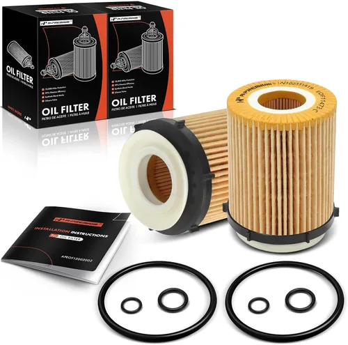 A-Premium Filtro de aceite de protección de 2 piezas de 10 K millas compatible con Mercedes-Benz C300, C350e, E300, E350, Sprinter 1500, Sprinter