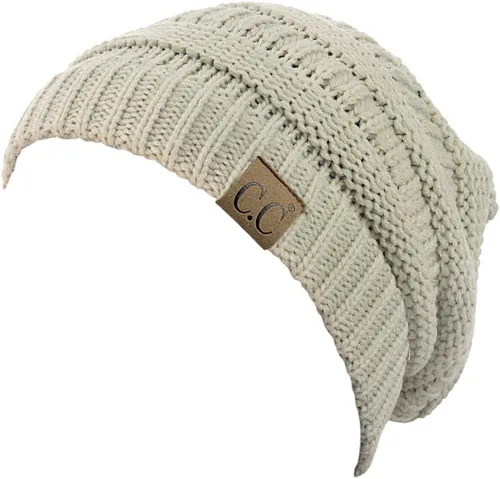Miniatura 49 de C.C Trendy Warm Chunky Soft Stretch Cable Knit Beanie