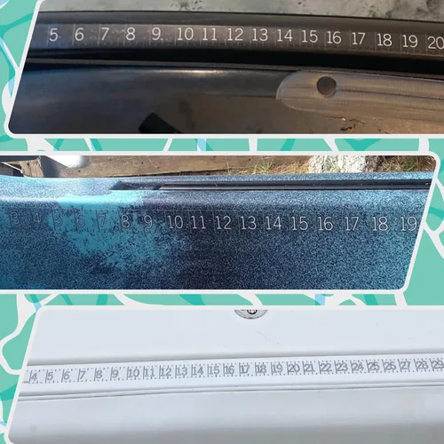 Miniatura 5 de Adhesivo para regla de 40 pulgadas / 39.4 in Cinta métrica adhesiva de doble escala Imperial y métrica Fabricado en Estados Unidos
