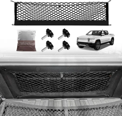 Miniatura 26 de Muslogy para Maverick - Accesorios de Red de Malla de Carga Extensible, Organizador de Maletero, Red de Malla Elástica para Cama de Carga