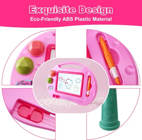 Miniatura 5 de Juguetes para niñas de 1 a 2 años, tablero de dibujo magnético, juguetes para niñas de 2 a 3 años, tablero de garabatos borrable para niños, juguete