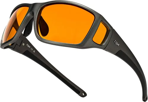 Miniatura 15 de TIJN Sonia - Lentes de dormir para bloqueo de luz azul y verde, lente roja con doble revestimiento AR, marco envolvente para pantalla