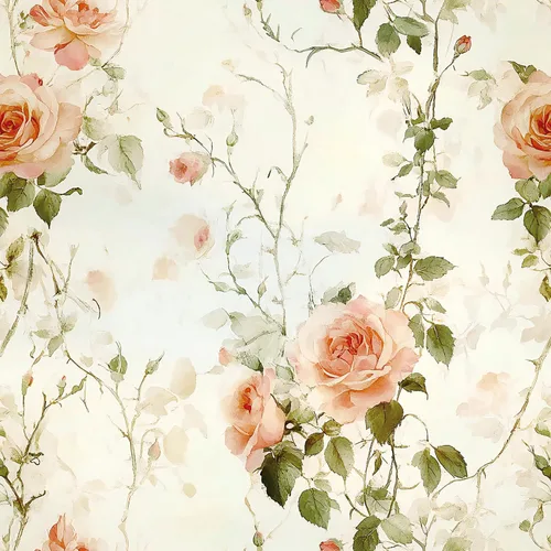 Livebor Papel Tapiz Floral Despegar y Pegar Boho Rosa Flor Papel de Contacto 16.9in x 118.1in Papel Tapiz Floral Vintage Despegar y Pegar Removible