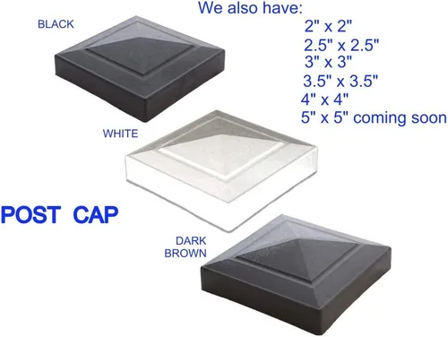 Miniatura 4 de Tapas de plástico para postes de valla – 8 piezas, 4 x 4 pulgadas nominales – ¡Blanco, construido para durar! Superior a las importaciones endebles