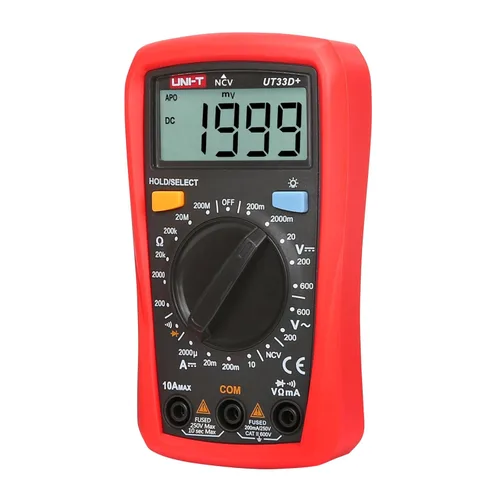 Miniatura 2 de UNI-T UT33D+multímetro del medidor del probador digital del bolsillo del LCD del tamaño de la palma