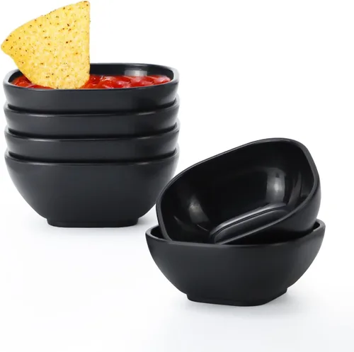 Miniatura 13 de Homienly Juego de 6 tazas de paja de trigo, tazas de salsa irrompibles de 4.5 onzas y tazas de salsa, tazas de condimento para tazas de charcutería