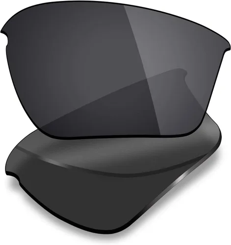 Miniatura 2 de Mryok 4 pares de lentes de repuesto polarizadas para gafas de sol Oakley Half Jacket 2.0 XL, color negro sigiloso, rojo fuego, azul hieloverde