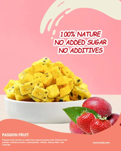 Miniatura 5 de Fruta de la pasión liofilizada, 2 onzas, trozos de maracuyá para pasteles, bebidas y alimentos para hornear