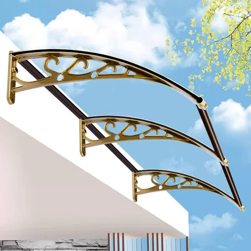 Miniatura 6 de Toldo de ventana para puerta delantera, protección contra la lluvia UV, nieve, toldo de entrada, toldo de entrada para patio al aire libre, cubierta