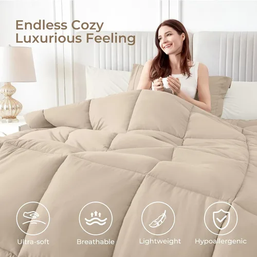 Miniatura 2 de Sasttie Juego de edredón tamaño individual, 5 piezas de cama reversible en una bolsa, juego completo de ropa de cama que incluye edredón, sábana